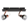 Luminaire MARKUS bande 2xGU10 - noir / cuivre 