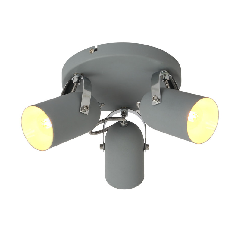 Luminaire GREY 3xE14 plafond - gris 