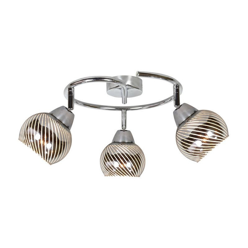 Luminaire FORT spirale 3xE14 - chrome 