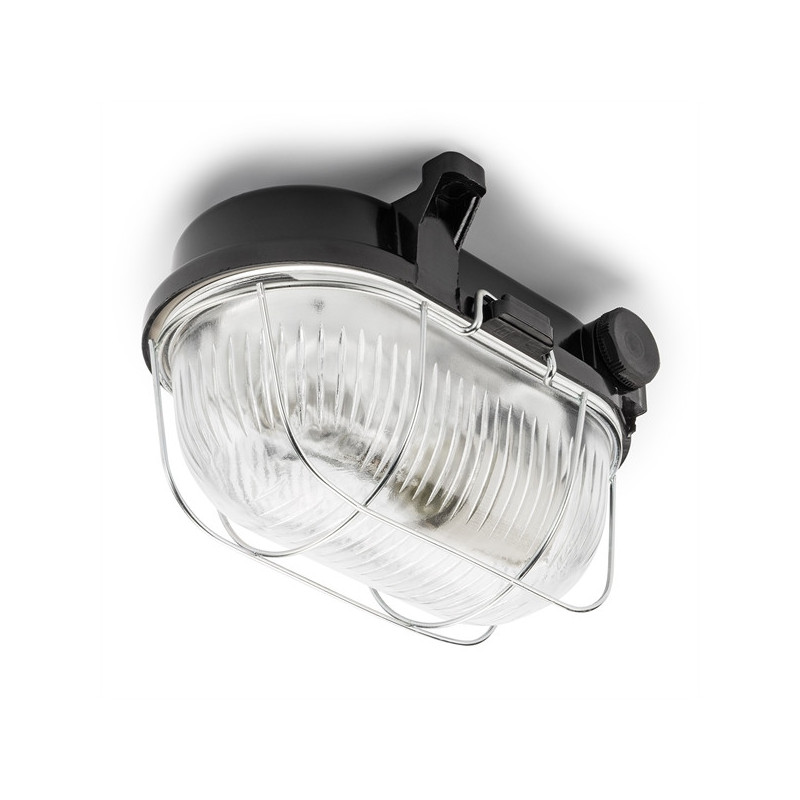 Luminaire THPG petit canal E27 IP54 - noir 