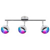 Luminaire PARTY 3x3W ruban LED RGB - chrome 