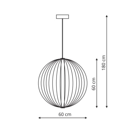 Lampe Design suspendue TREVISO Large LED 28W 4000K - or