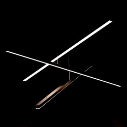 Lampe Design suspendue TRIO LED 36W 3000K DIM - noir