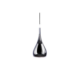 Suspension luminaire design SPELL E27 60W noir, brillant nacré