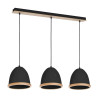 Suspension luminaire STUDIO NOIR 3xE27 - noir