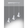 Lampe Suspendue design TALEJA 3xE27 - blanc