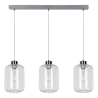 Lampe Suspendue design TARRO 3xE27 - chrome / transparent