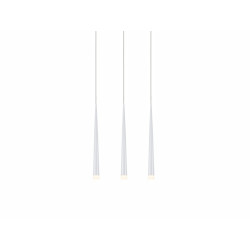 Lampe Suspendue design STYLO 3 3xG9 - blanc