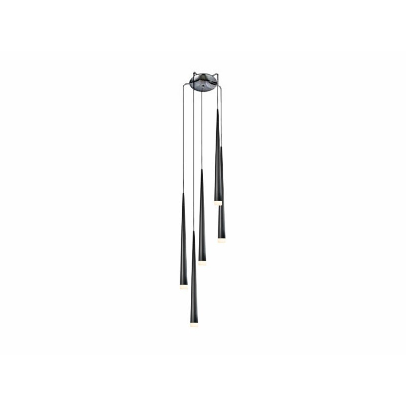 Lampe Suspendue design STYLO 5 5xG9 - noir