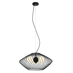 Lampe Suspendue design ZENO 3xG9 25W - noir