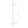 Lampe Suspendue design ZENITH S GU10 - noir