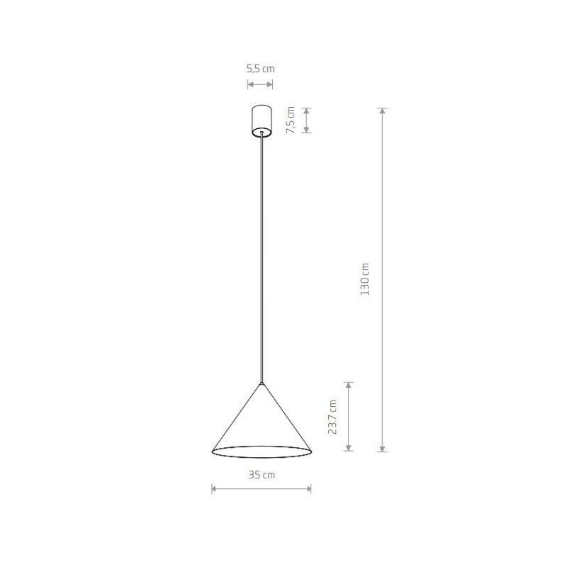 Lampe Suspendue design ZENITH M GU10 - blanc