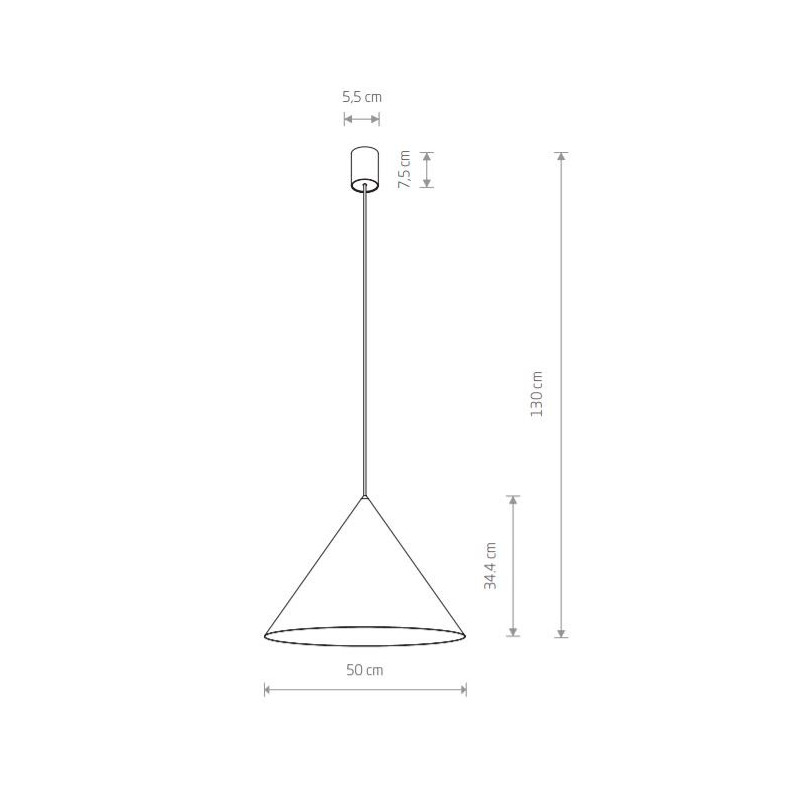 Suspension luminaire design ZENITH L GU10 - vert