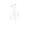 Lampe Suspendue design YABU 7577 8xGU10 - blanc