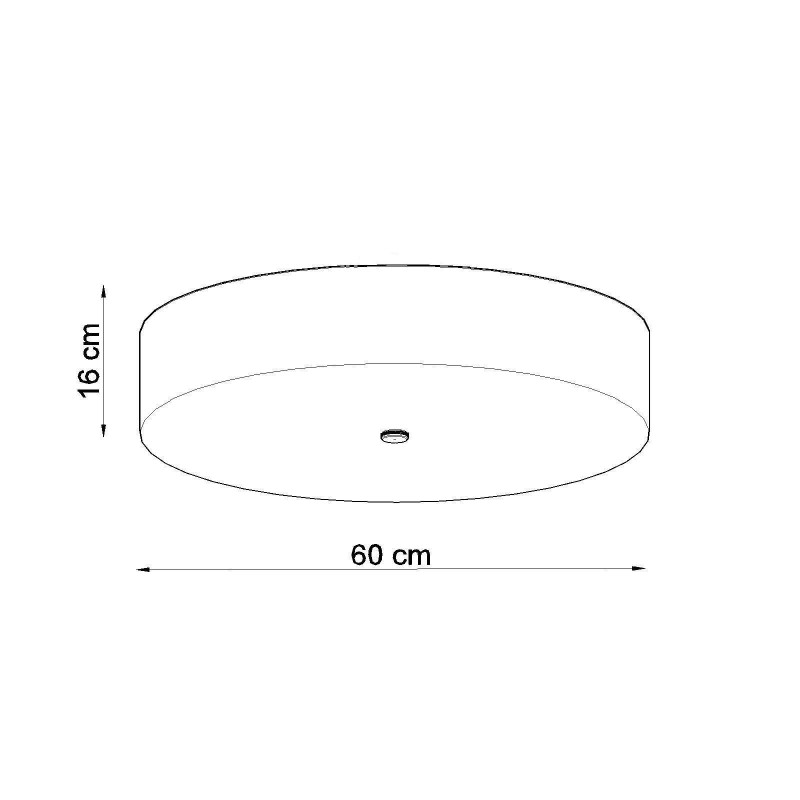 Le plafonnier SKALA 60cm 5xE27 - blanc 