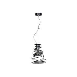 Lampe Suspendue design TWIST 1 NOIR 1xE27 - noir