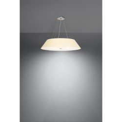 Lampe Suspendue avec abat-jou VEGA 70cm 5xE27 - blanc