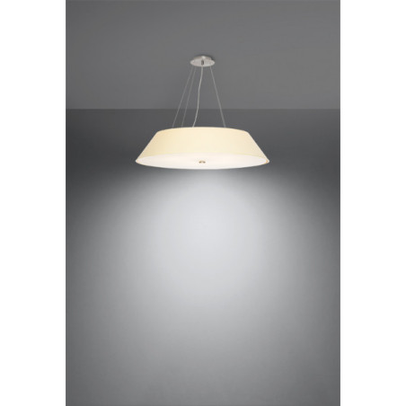 Lampe Suspendue avec abat-jou VEGA 70cm 5xE27 - blanc