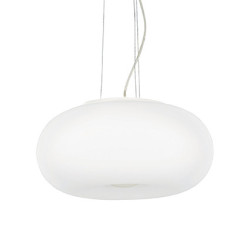 Lampe en suspension abat jour Design ULISSE SP3 D52 E27 blanc