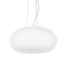 Lampe en suspension abat jour Design ULISSE SP3 D52 E27 blanc