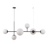 Lampe Suspendue design VAILANTE 2xE27 + 4xE14 - noir / blanc