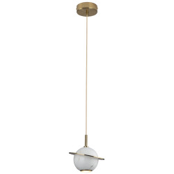 Lampe Design suspendue URANOS LED 5W 3000K - or / blanc