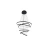 Luminaire Design suspendue WHEEL 6 Long DIM LED 140W 3000K - noir