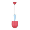 Suspension luminaire VISBY E27 - bleu / rouge