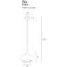 Suspension luminaire VOX E14 - chrome