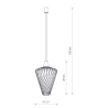 Suspension luminaire WAVE L E27 - noir