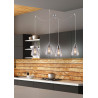 Lampe Suspendue design VOICE 4x E27 - chrome