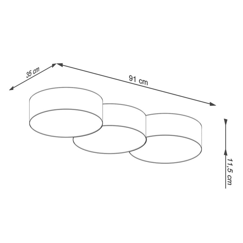 Plafonnier CIRCLE 3A 6xE27 - blanc 