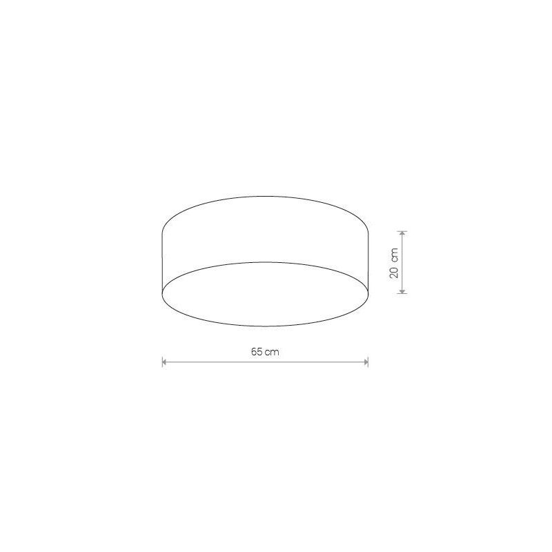 Plafonnier CAMERON IV 65cm 4xE27 - blanc 