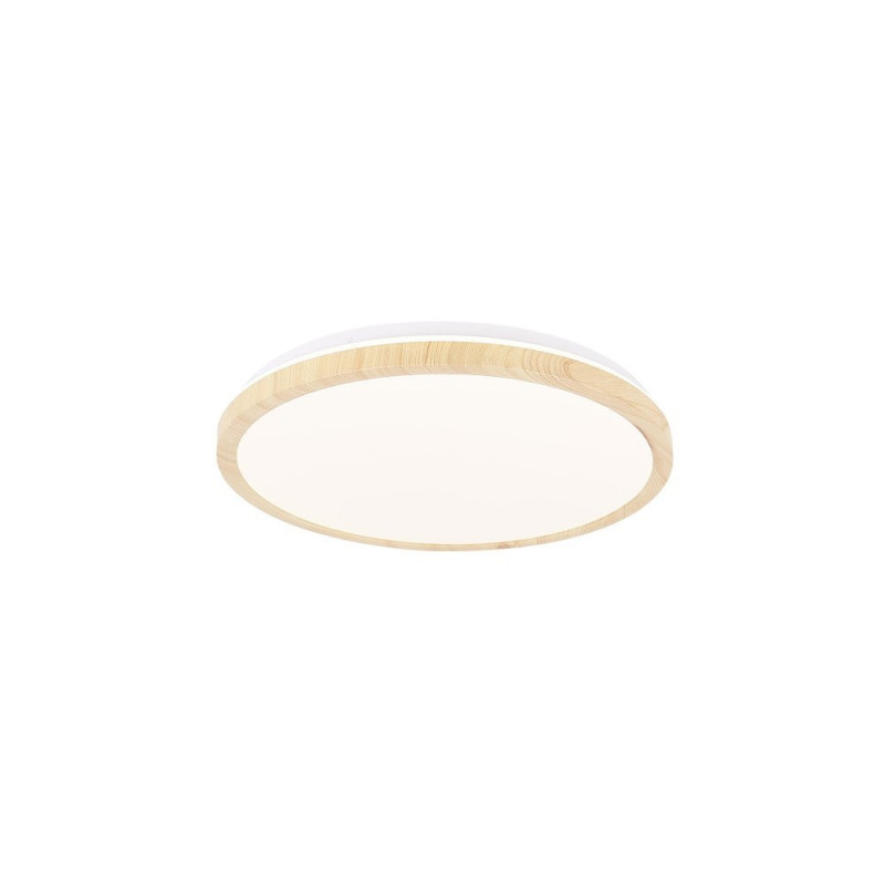 Plafonnier GANDAVA LED 18W 4000K - blanc / bois 