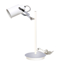 Petite lampe de table RETRO E27 - blanc / chrome 
