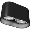 OVAL ES111 Downlight apparent 2xGU10 - noir 