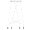 Suspension design Plafonnier bandeau IMBRIA IV GU10 - blanc