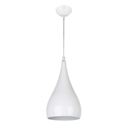 Lampe Suspendue design JUSTA WHITE E27 - blanc