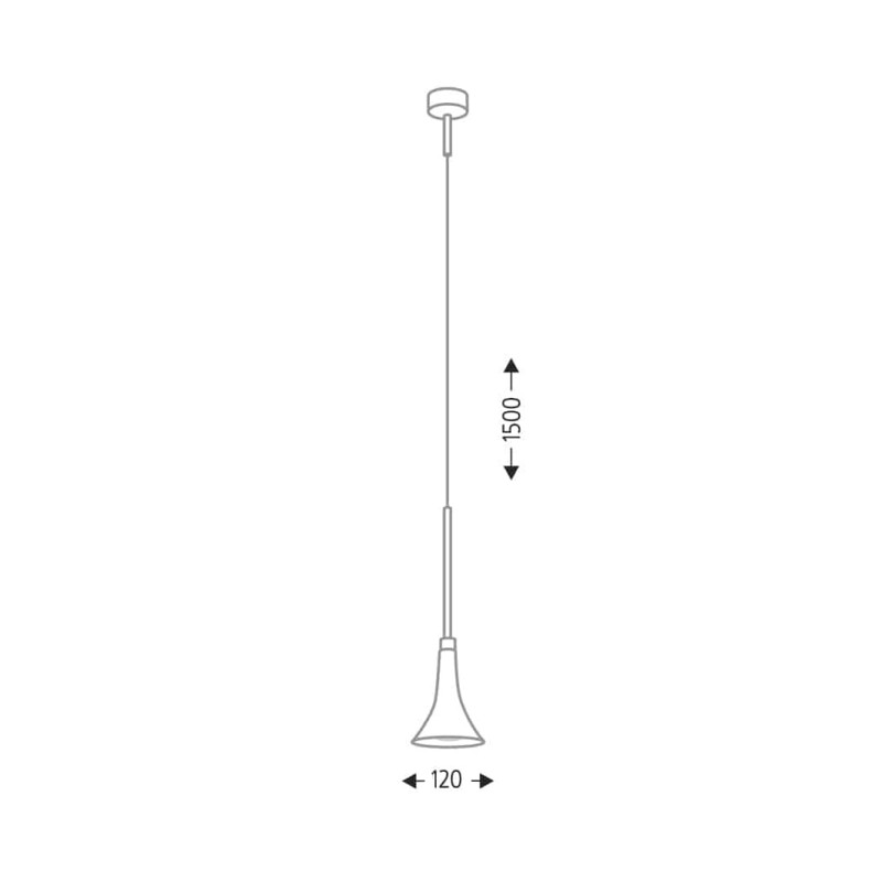 Lampe Design suspendue KANZAKI LED 4.5W 3000K - blanc