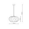 Suspension luminaire design JET E27 - or