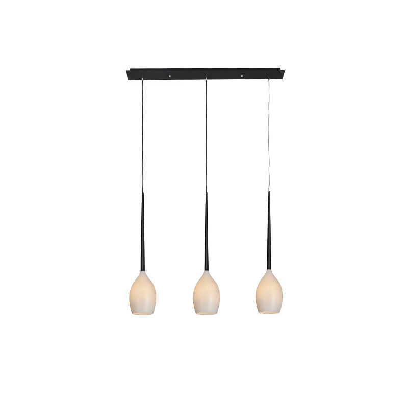 Suspension luminaire design IZZA 3 3xE14 - blanc