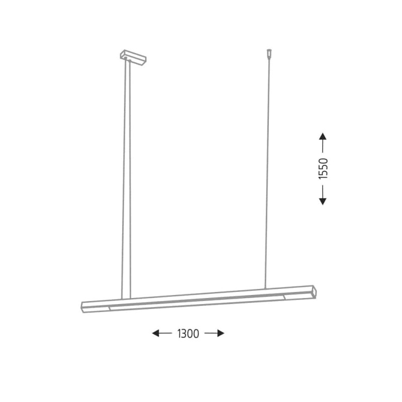 Luminaire Design suspendue HAKODA LED 16W 3000K - blanc