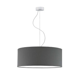 Lampe Suspendue avec abat-jour HAJFA Ø60 E27 - chrome / gris