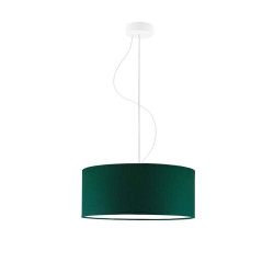 Lampe en suspension abat jour Design HAJFA Ø40 E27 - blanc / vert