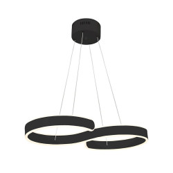 Lampe Design suspendue INFINITY LED 60W 4000K - noir