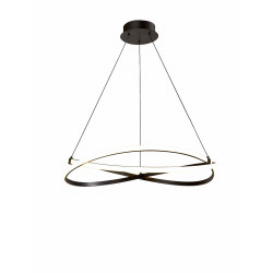 Lampe Design suspendue INFINITY LED 42W 2800K - bronze oxydé