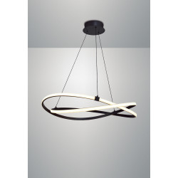 Lampe Design suspendue INFINITY LED 60W 2800K - bronze oxydé