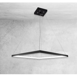 Lampe Design suspendue IZUMI anneau à l'intérieur LED 36W 3000K CRI90 - noir
