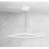 Lampe Design suspendue IZUMI anneau à l'intérieur LED 56W 4000K CRI90 - blanc