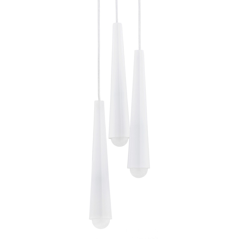 Suspension luminaire HOLLYWOOD 3xE14 - blanc